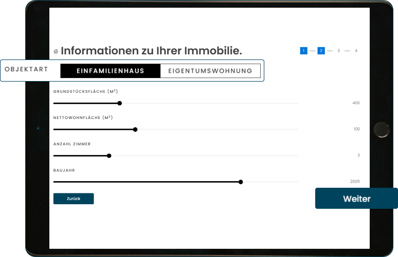 Formular Online Immobilienbewertung