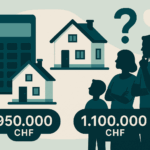 Familie vergleicht Immobilienbewertung von 950.000 CHF und 1.100.000 CHF und fragt sich, welcher Immobilienwert richtig ist.